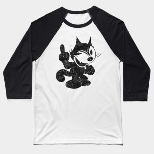 Felix The Cat Flipping Off Baseball T-Shirt